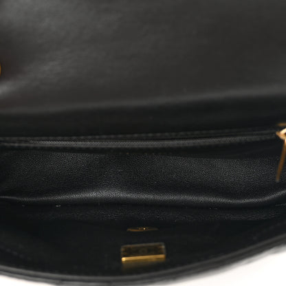 Chanel Lambskin Quilted Mini Heart Charms Flap Black 6 of 10