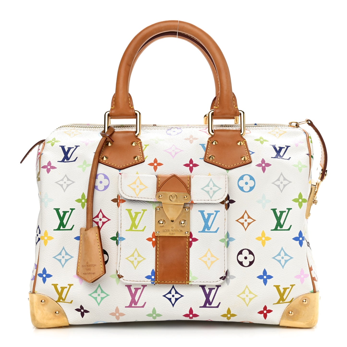 Monogram Multicolor Speedy 30 White