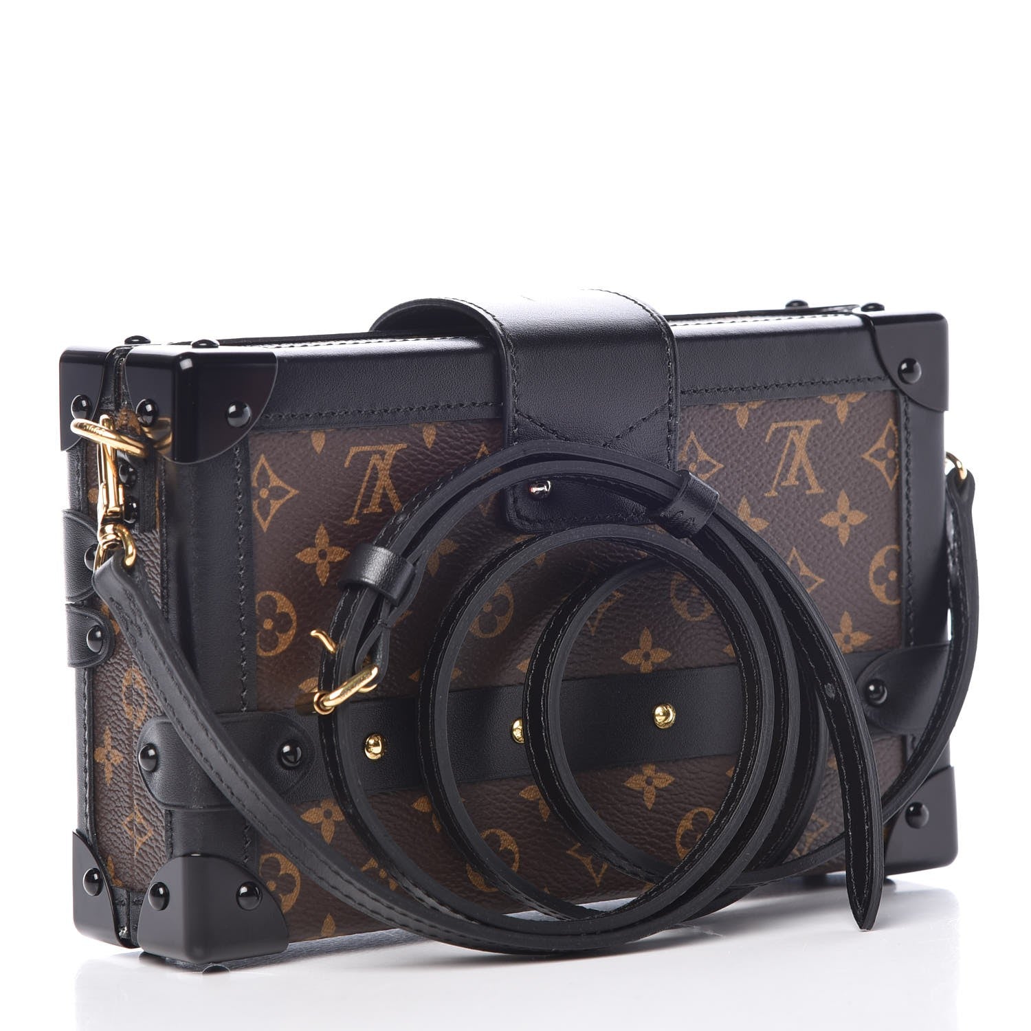 Louis Vuitton Monogram Petite Malle Black 3 of 9
