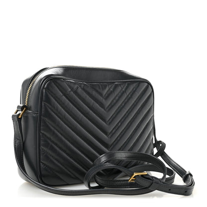 Saint Laurent Calfskin Matelasse Monogram Lou Camera Bag Smog 3 of 12