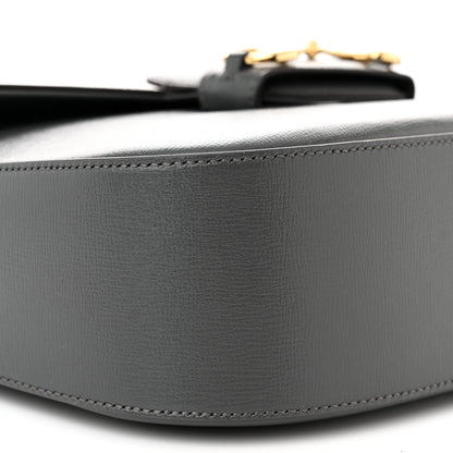Gucci Azalea Calfskin Web Horsebit 1955 Shoulder Bag Graphite Grey 6 of 10