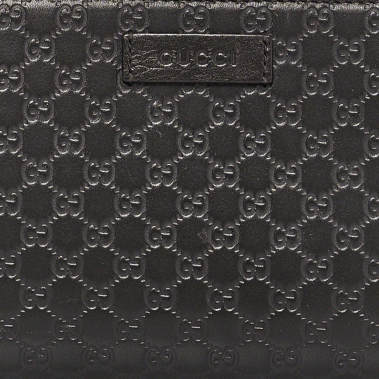 Microguccissima Large Zip Around Organizer Wallet Brown