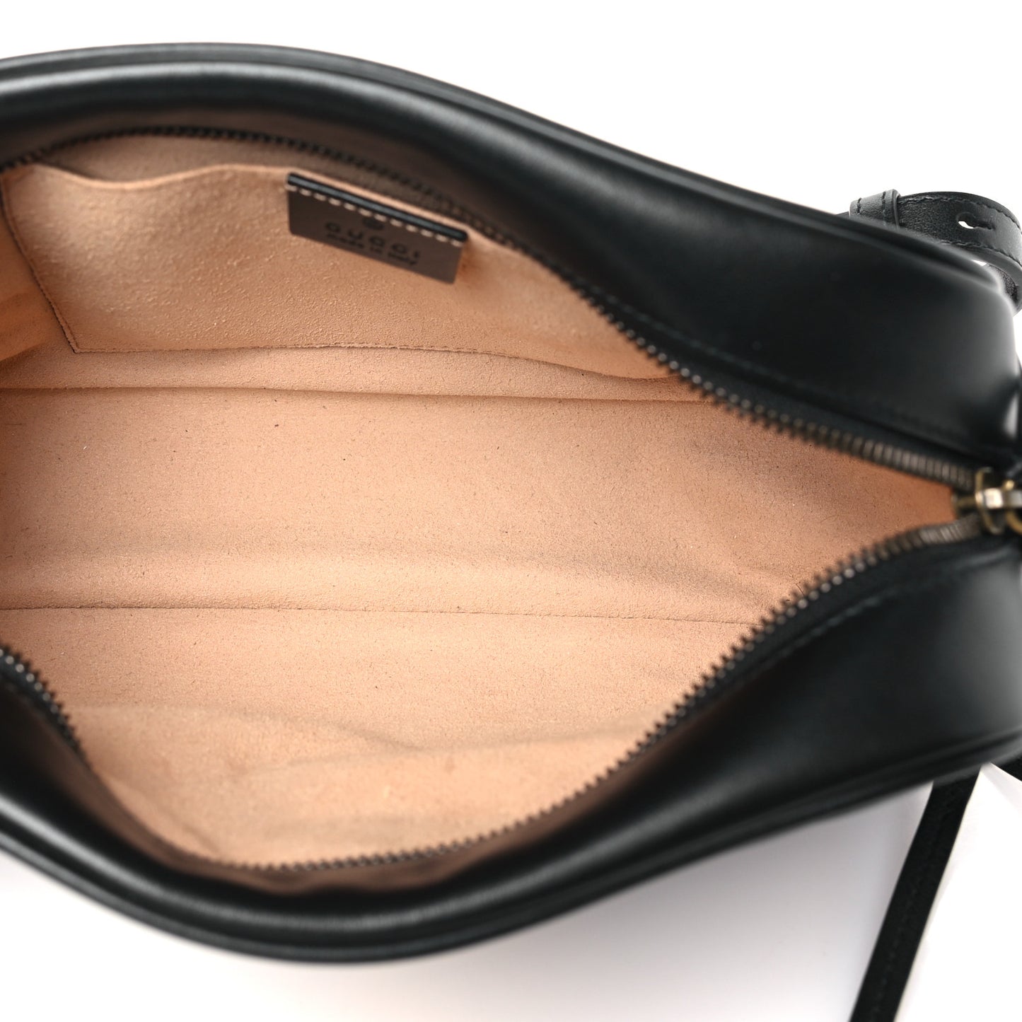 Calfskin Matelasse Small GG Marmont Chain Shoulder Bag Black