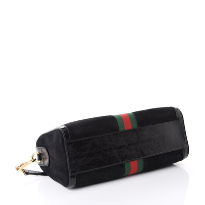 Gucci Suede Patent GG Web Medium Ophidia Boston Black 4 of 8