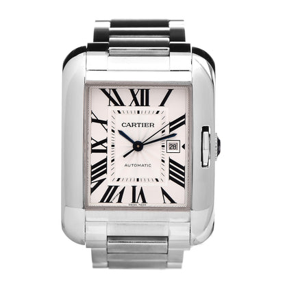 Cartier Stainless Steel 30mm Tank Anglaise Automatic Watch 1 of 6