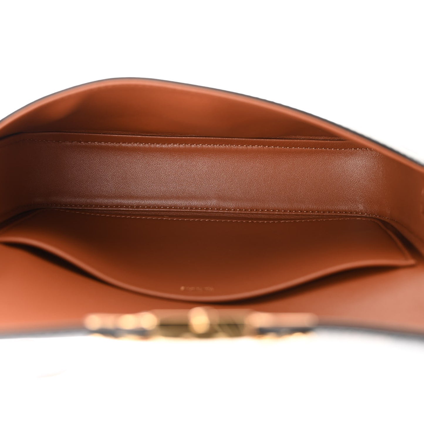 Canvas Calfskin Triomphe Shoulder Bag Tan