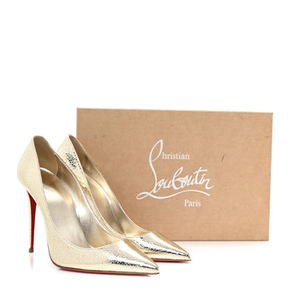 Christian Louboutin Specchio Star Kate 100 Pumps 39 Platine 9 of 9