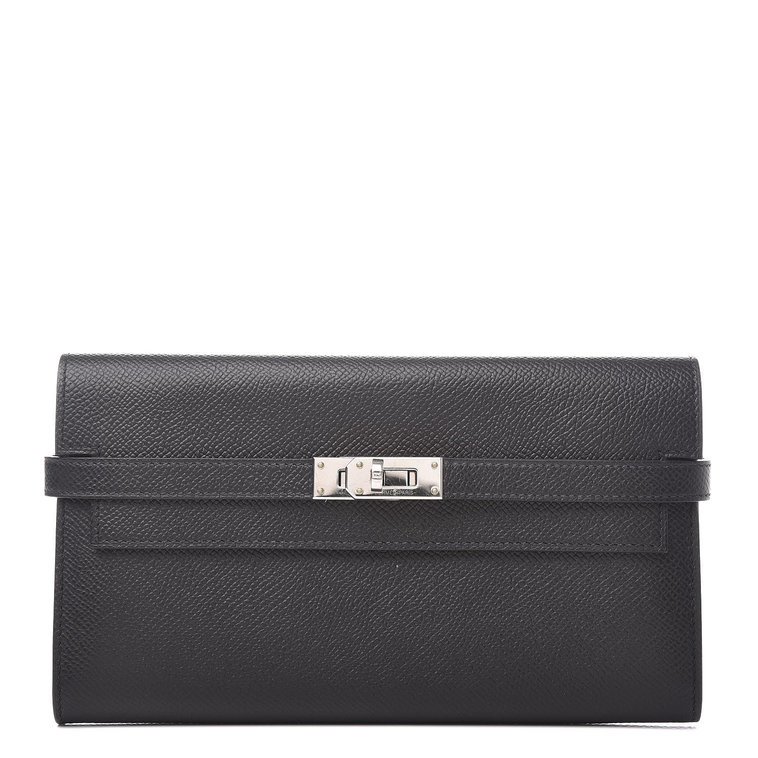 Hermes Epsom Kelly Longue Wallet Black 1 of 8