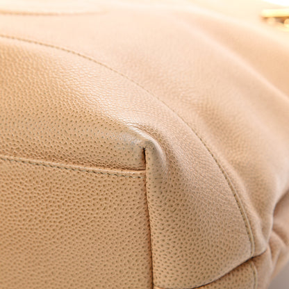 Chanel Caviar CC Shoulder Bag Beige 11 of 21