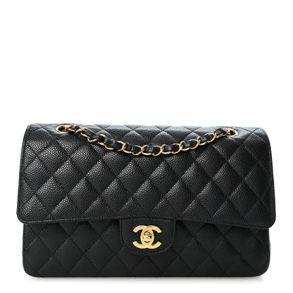 Chanel Caviar Quilted Medium Double Flap Black 1 of 10