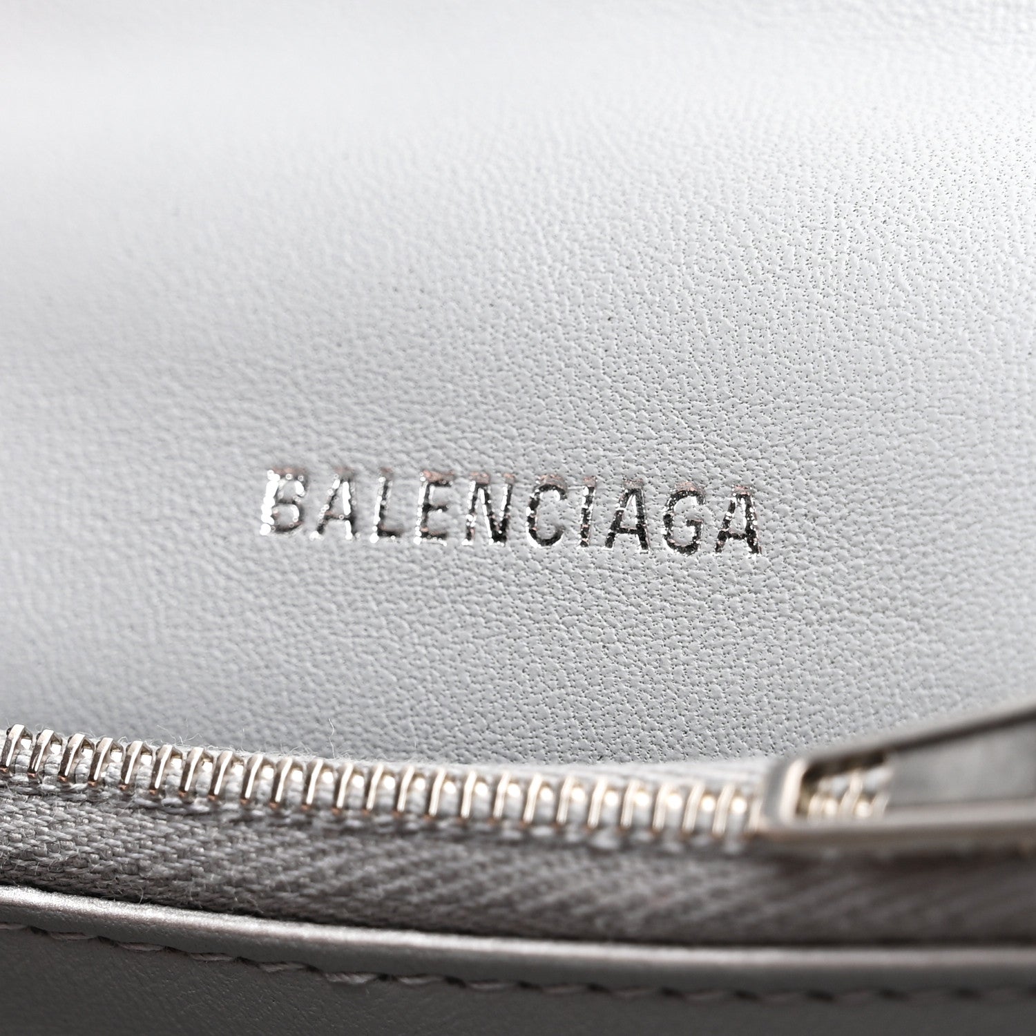 Balenciaga Crushed Calfskin Quilted Small Crush Chain Bag Silver 6 of 11