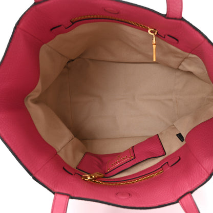 Prada Vitello Daino Shopping Tote Peonia 5 of 11