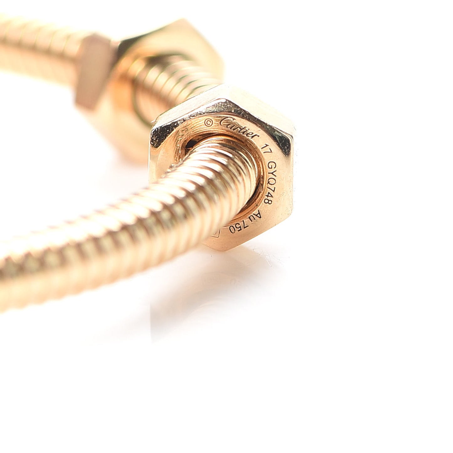 18K Yellow Gold Ecrou de Bracelet 16