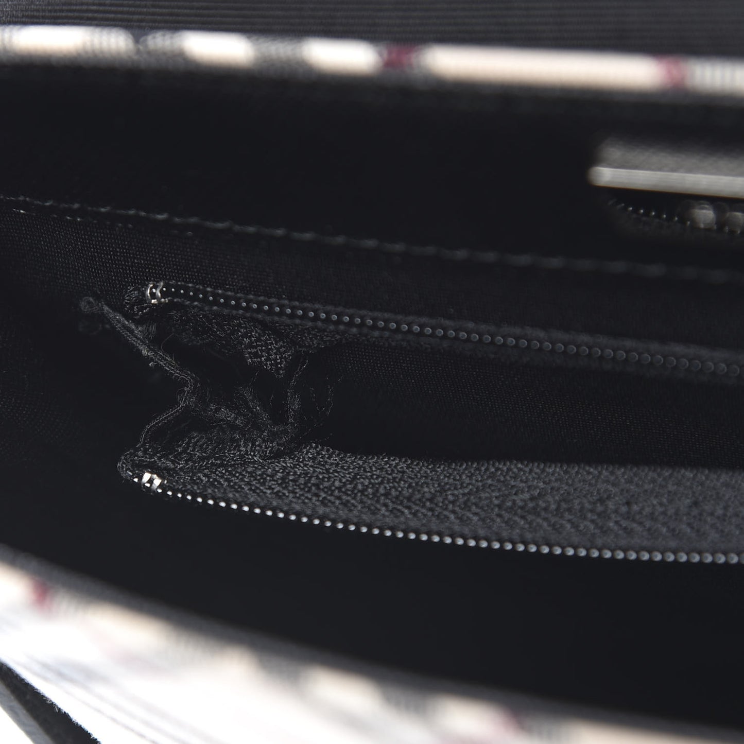 Calfskin Nova Check Shoulder Bag Black