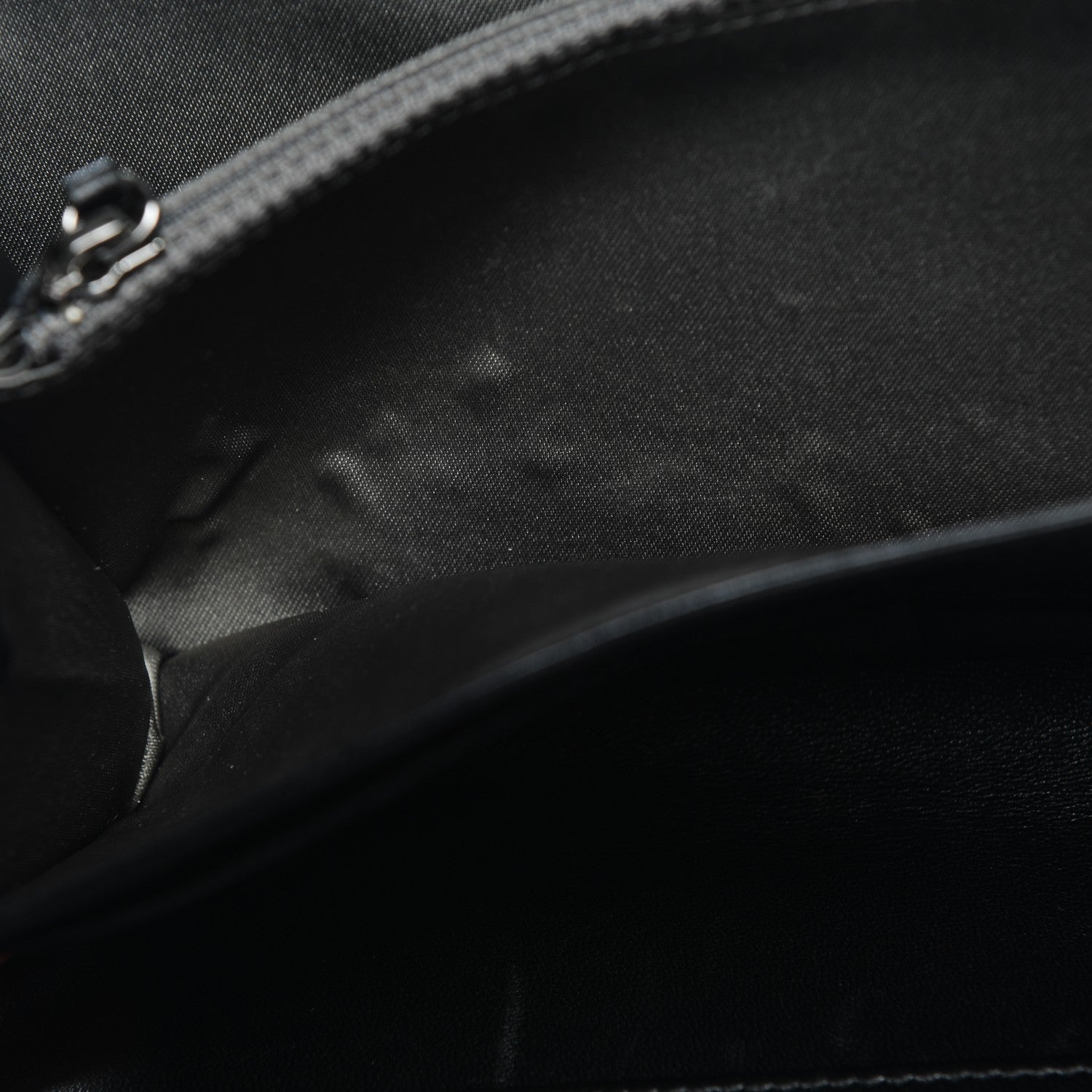 Chanel Lambskin Camellia Embossed Zip Around Organizer Wallet Black 9 of 9