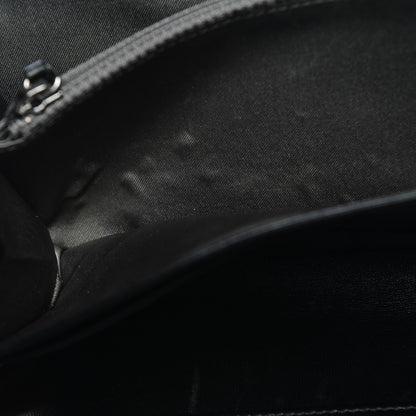 Chanel Lambskin Camellia Embossed Zip Around Organizer Wallet Black 9 of 9