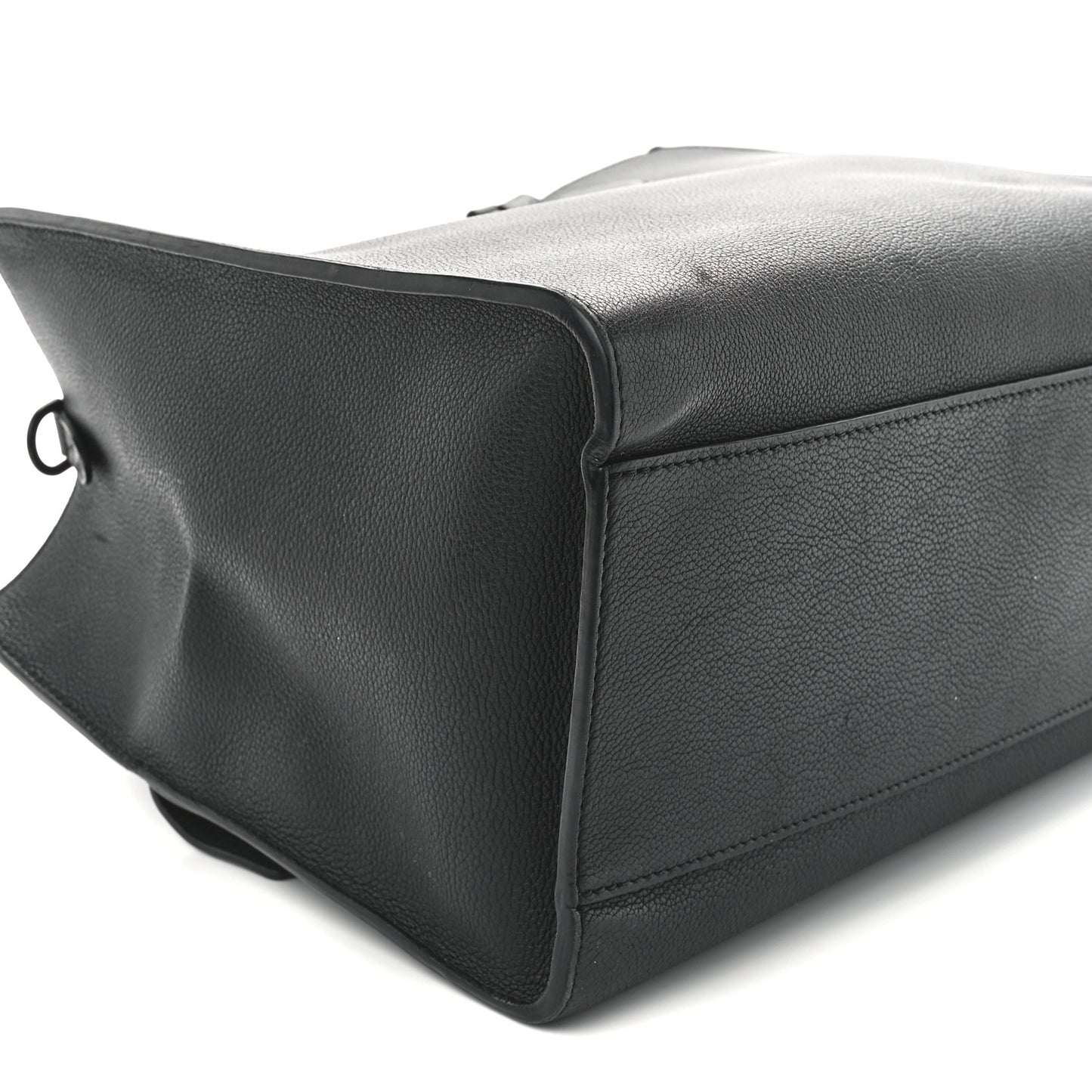 Soft Calfskin Lockme Tote MM Black