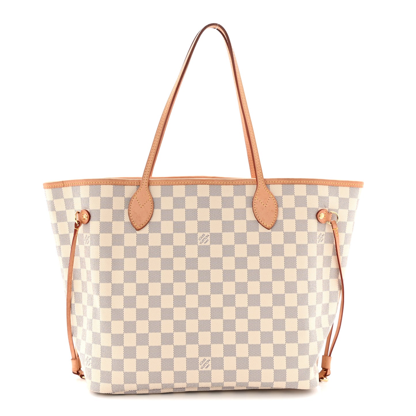 Damier Azur Neo Neverfull MM Rose Ballerine