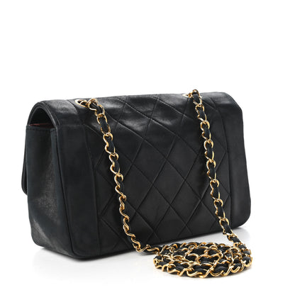Chanel Lambskin Quilted Small Single Flap Bag Black 3 of 10