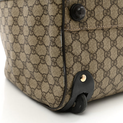 Gucci GG Plus Monogram Large Carry On Duffle Bag Brown 9 of 12