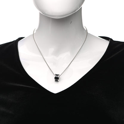 Bulgari Sterling Silver Ceramic Save The Children Pendant Necklace 2 of 5