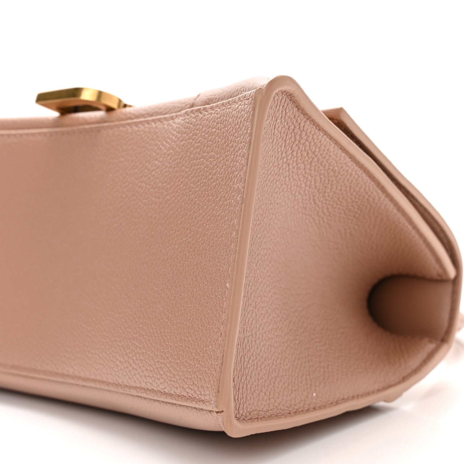 Balenciaga Grained Calfskin Small Hourglass Top Handle Bag Nude Beige 11 of 11