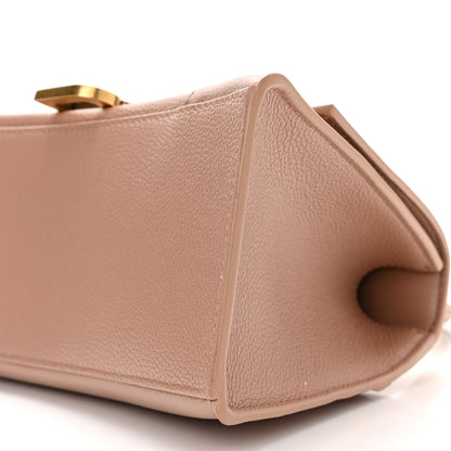 Balenciaga Grained Calfskin Small Hourglass Top Handle Bag Nude Beige 11 of 11