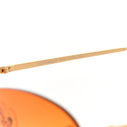 Chanel CC Oval Sunglasses 4013 Gold 5 of 7
