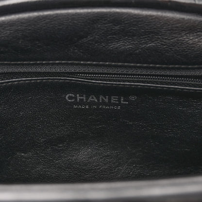 Chanel Satin Quilted Timeless Clutch Black 6 of 10