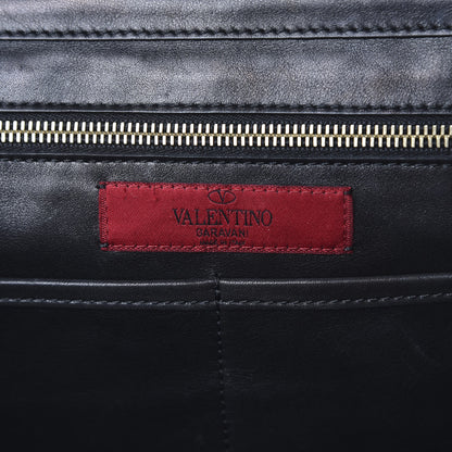 Valentino Garavani Vitello Medium Rockstud Tote Black 5 of 18