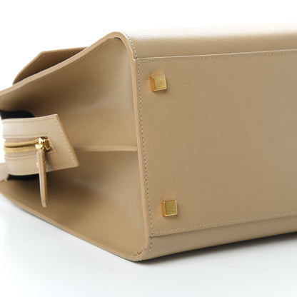 Saint Laurent Grain De Poudre Medium Uptown Tote Dark Beige 9 of 13