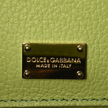 Dolce & Gabbana Pebbled Calfskin Sicily Backpack Green 6 of 6
