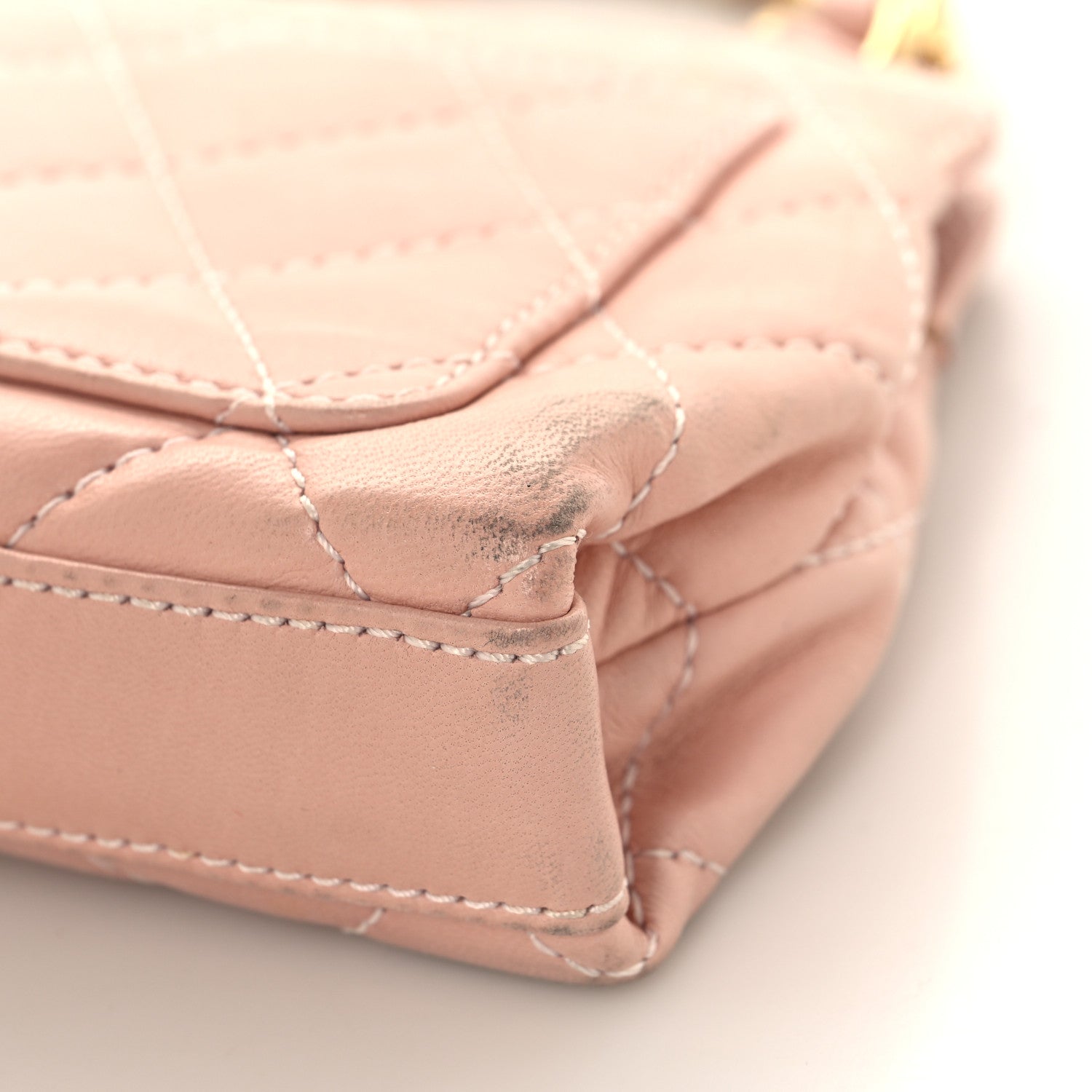 Chanel Lambskin Quilted Mini Evening Bag Pink 10 of 16