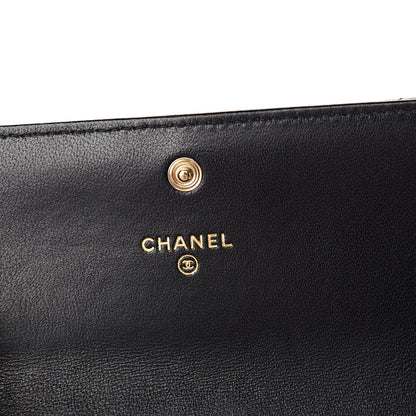 Chanel Lambskin Quilted Medium Chanel 19 Flap Wallet Black 5 of 8