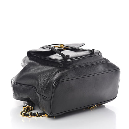 Chanel Caviar Drawstring Backpack Bag Black 4 of 10