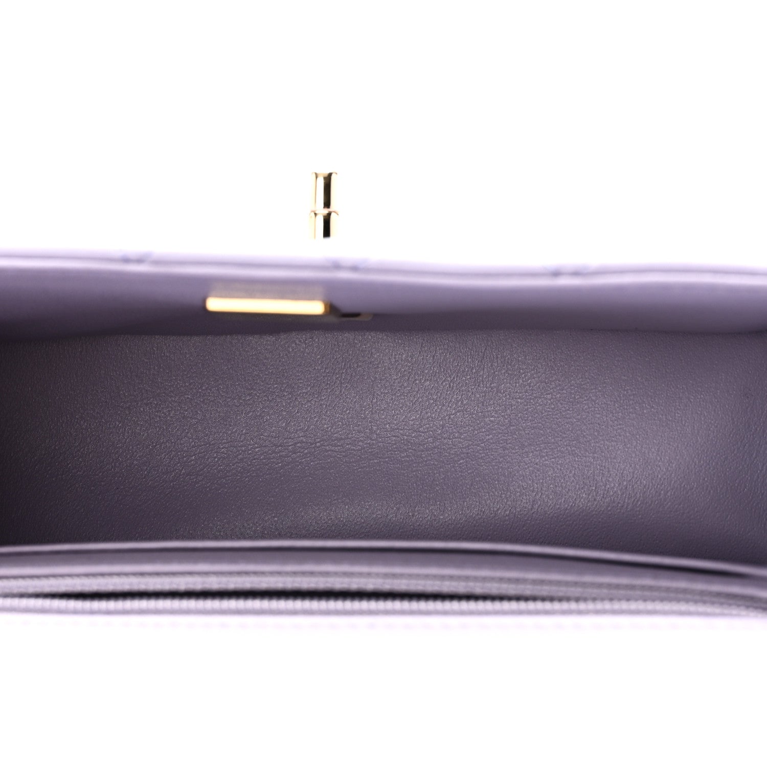 Chanel Lambskin Quilted Mini Top Handle Rectangular Flap Light Purple 5 of 11