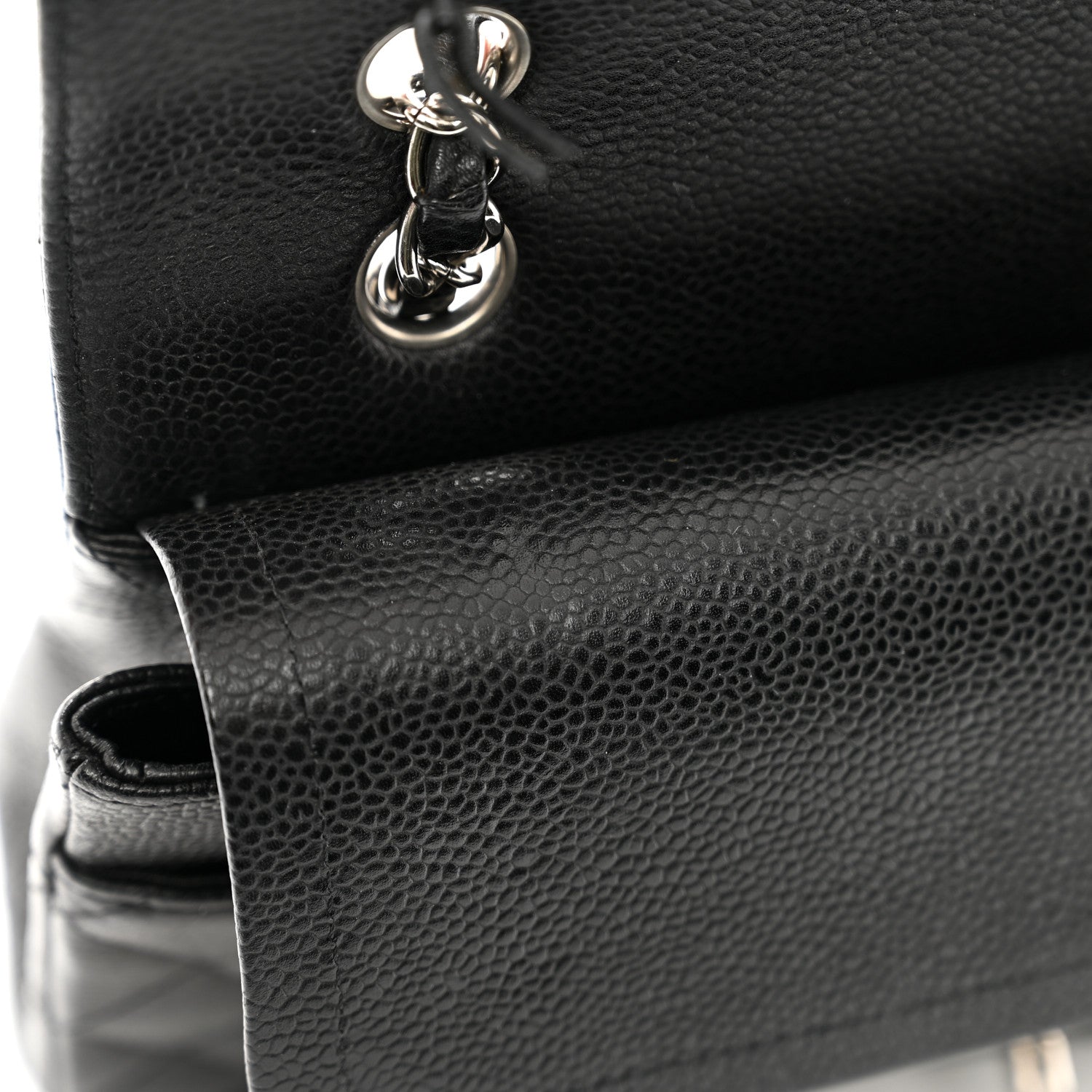 Chanel Caviar Quilted Medium Double Flap Black 9 of 11
