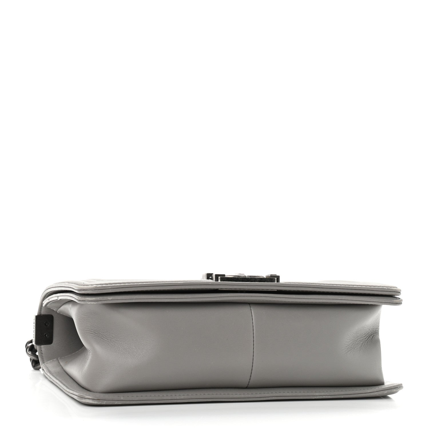 Chanel Lambskin Quilted Medium Boy Flap Grey 3 of 13