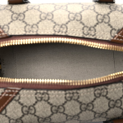 Gucci GG Supreme Monogram Interlocking G Small Duffle Beige Ebony 4 of 7