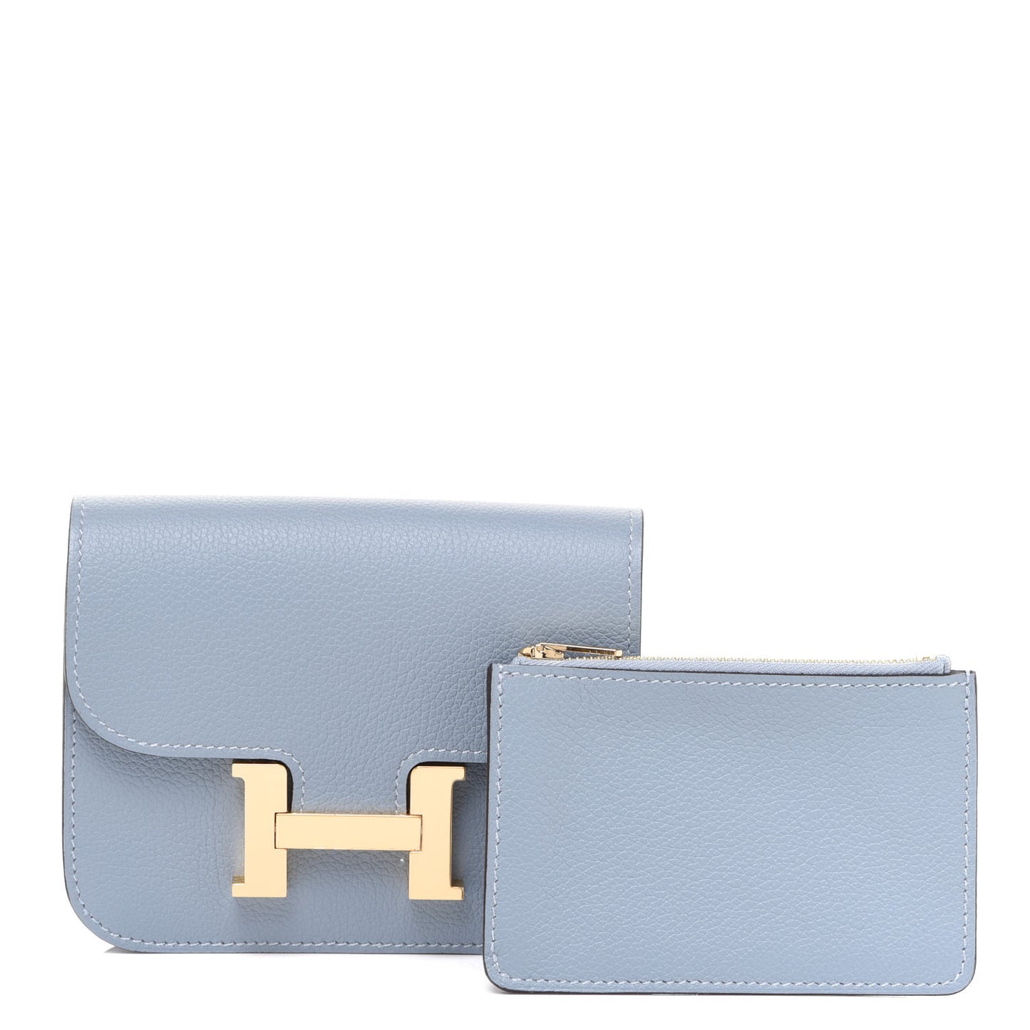 Evercolor Constance Slim Wallet Bleu Lin