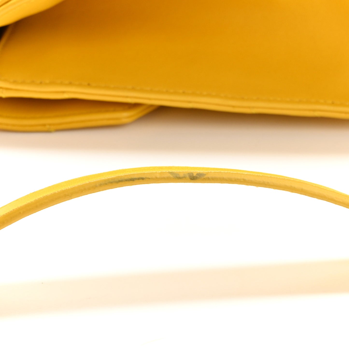 Lambskin Matelasse Chevron Medium Monogram Satchel Mimosa