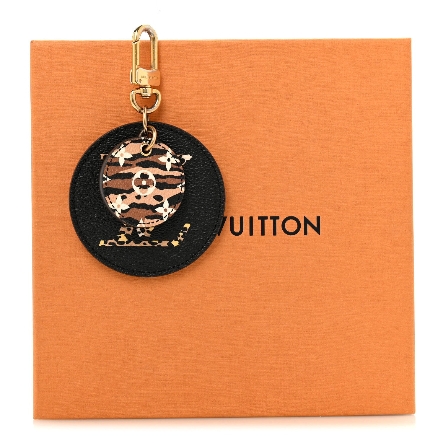 Louis Vuitton Monogram Giant Jungle Bag Charm Key Holder Black 6 of 6