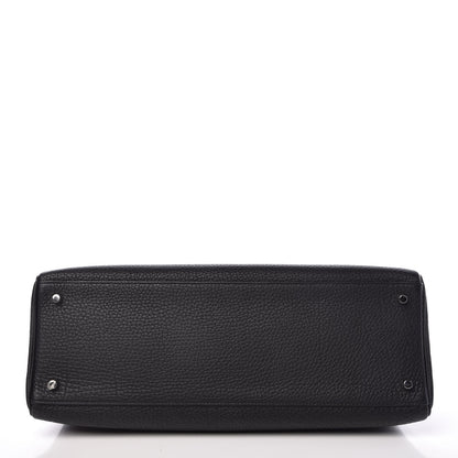 Hermes Fjord Horseshoe Kelly Retourne 40 Black Rouge H 7 of 33
