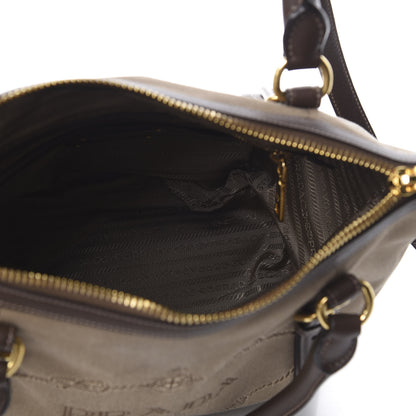 Prada Jacquard Logo Tote Corda Bruciato 6 of 11