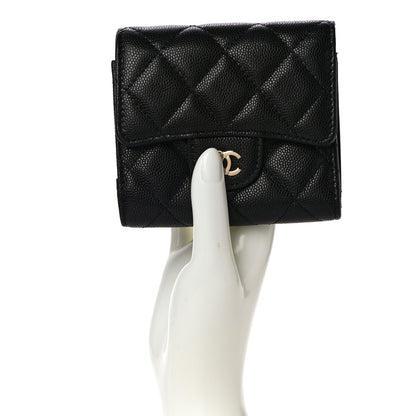 Chanel Caviar Quilted Small Flap Wallet Black 2 of 12