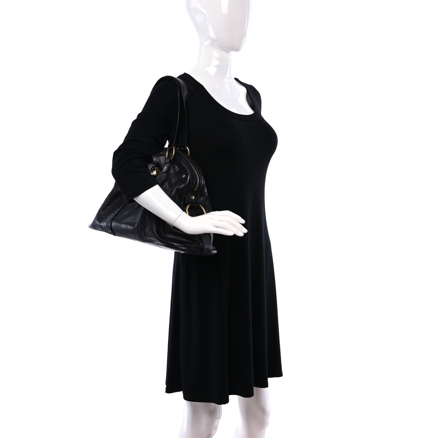 Saint Laurent Patent Large Muse Black 2 of 11
