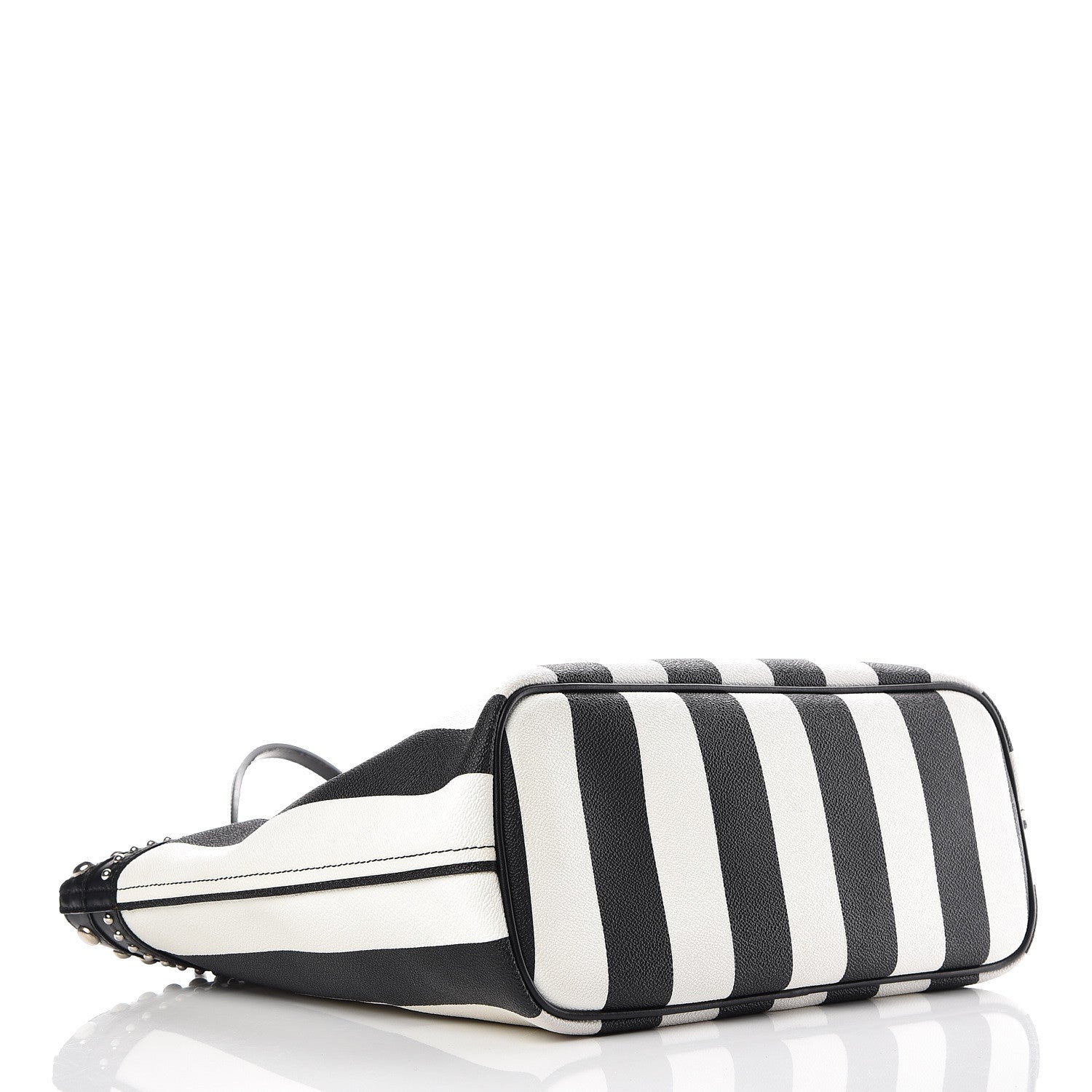 Givenchy Coated Canvas Striped Large Antigona Tote Black White 8 of 23