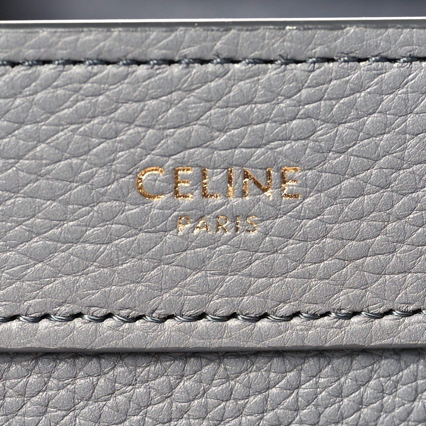 Baby Drummed Calfskin Nano Luggage Kohl
