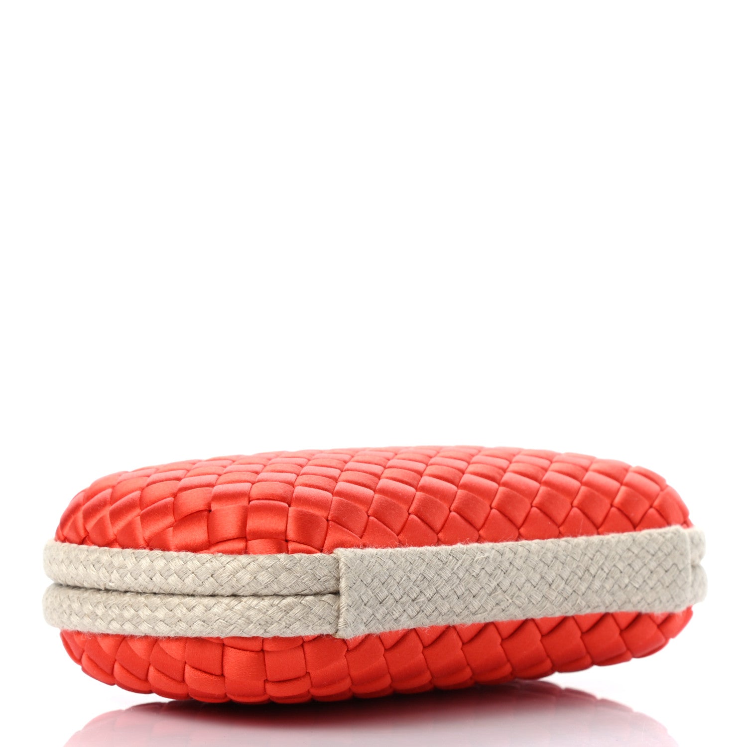 Bottega Veneta Satin Intreccio Impero Knot Clutch Vesuvio 3 of 5