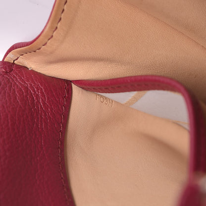 Delvaux Grained Calfskin Mini Brillant Satchel Berry Red 6 of 7
